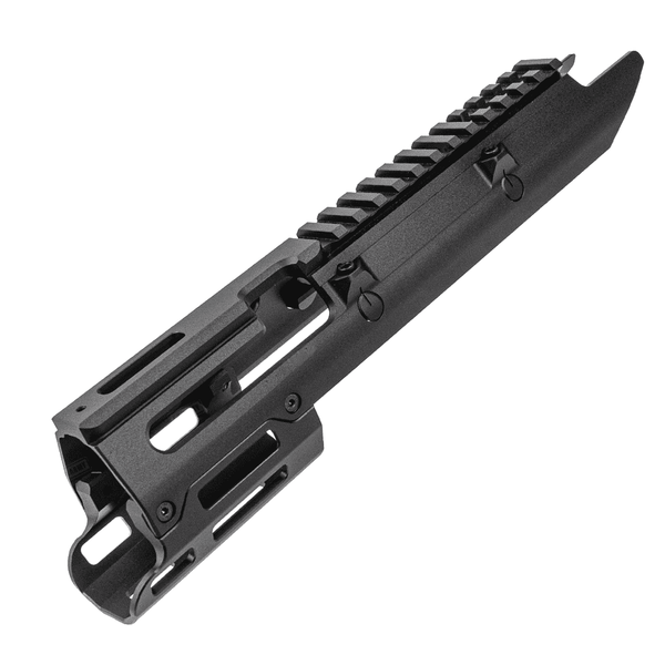 Airsoft rail systems for Picatinny, M-LOK, and KeyMod accessories