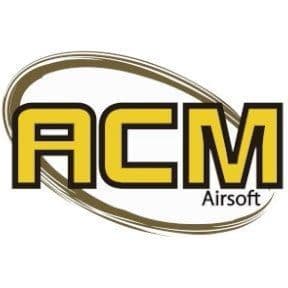 ACM Airsoft logo for pistols, rifles, GBB parts, and airsoft accessories