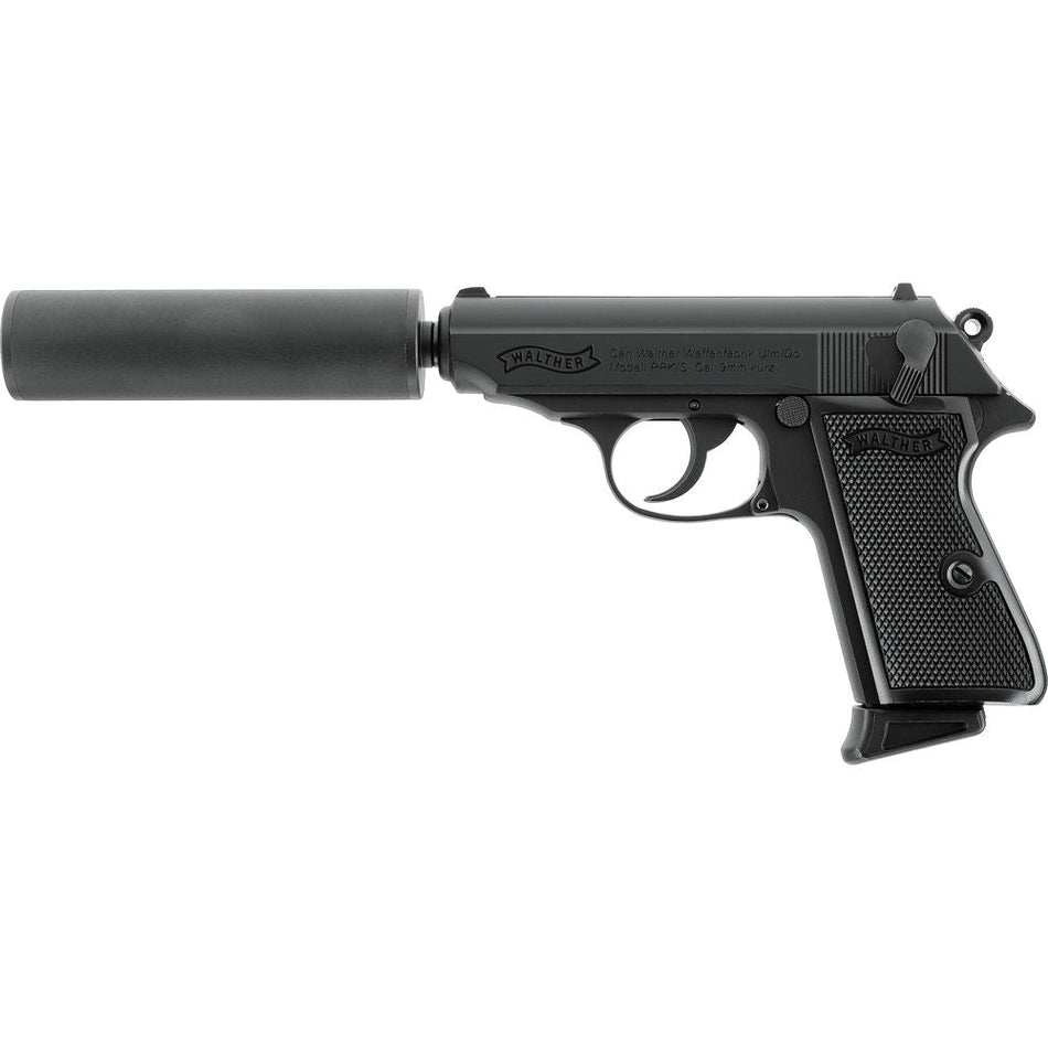 Collection of CO2, green gas, and AEP airsoft pistols displayed for hobby and sport use