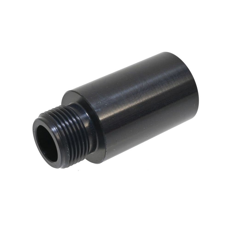 Airsoft gun barrel adapter for attaching suppressor or tracer uni