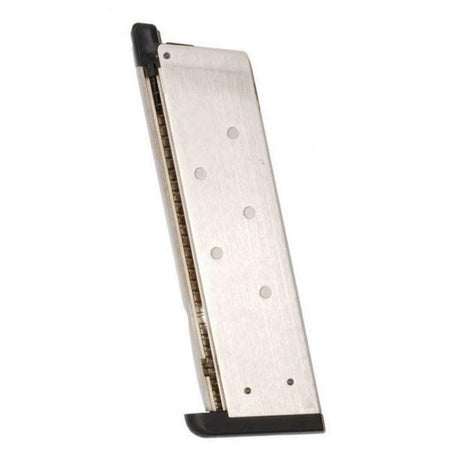 WE Airsoft 1911 MEU Green Gas Magazine 15rd Chrome 6mm