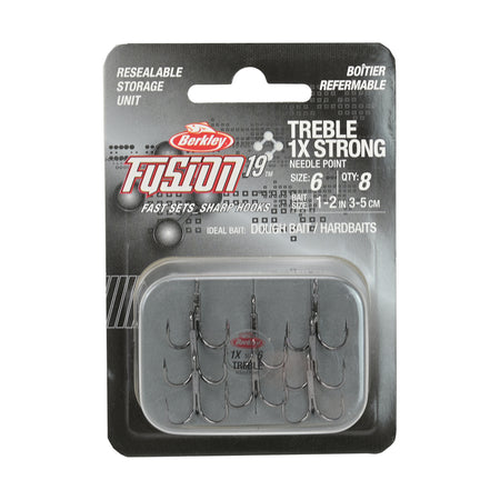 Berkley Fusion19 Treble 1x Strong Needle Point Hooks
