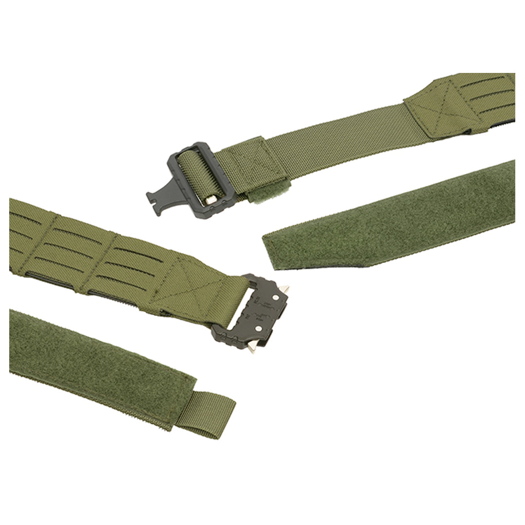 8 Fields Laser Cut Molle Tactical Duty Range Belt QR OD Green