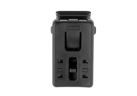 Amomax Universal Single Pistol Magazine Pouch With Belt Clip Black