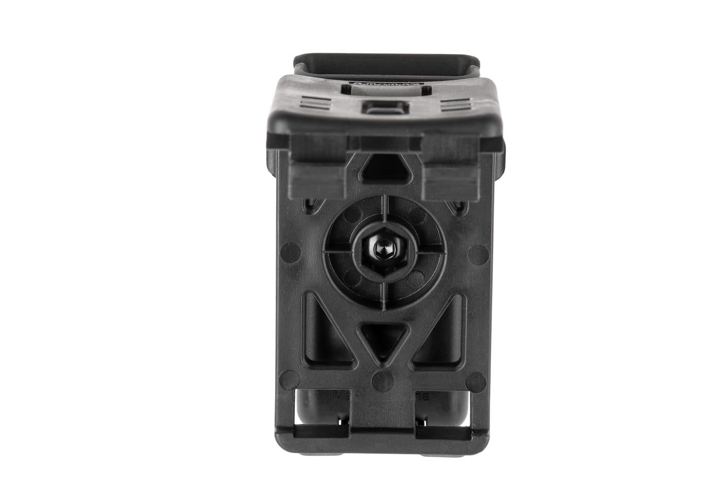 Amomax Universal Single Pistol Magazine Pouch With Belt Clip Black