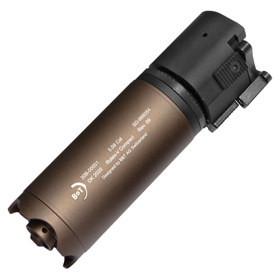 B&T Rotex-V Barrel Extension Mock Suppressor Compact 130mm Mud Desert/Tan