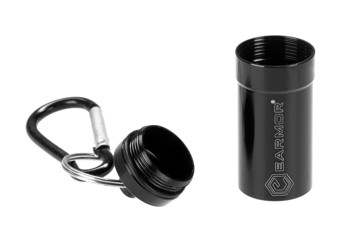 Earmor Earplugs Container Alloy Black Carbina
