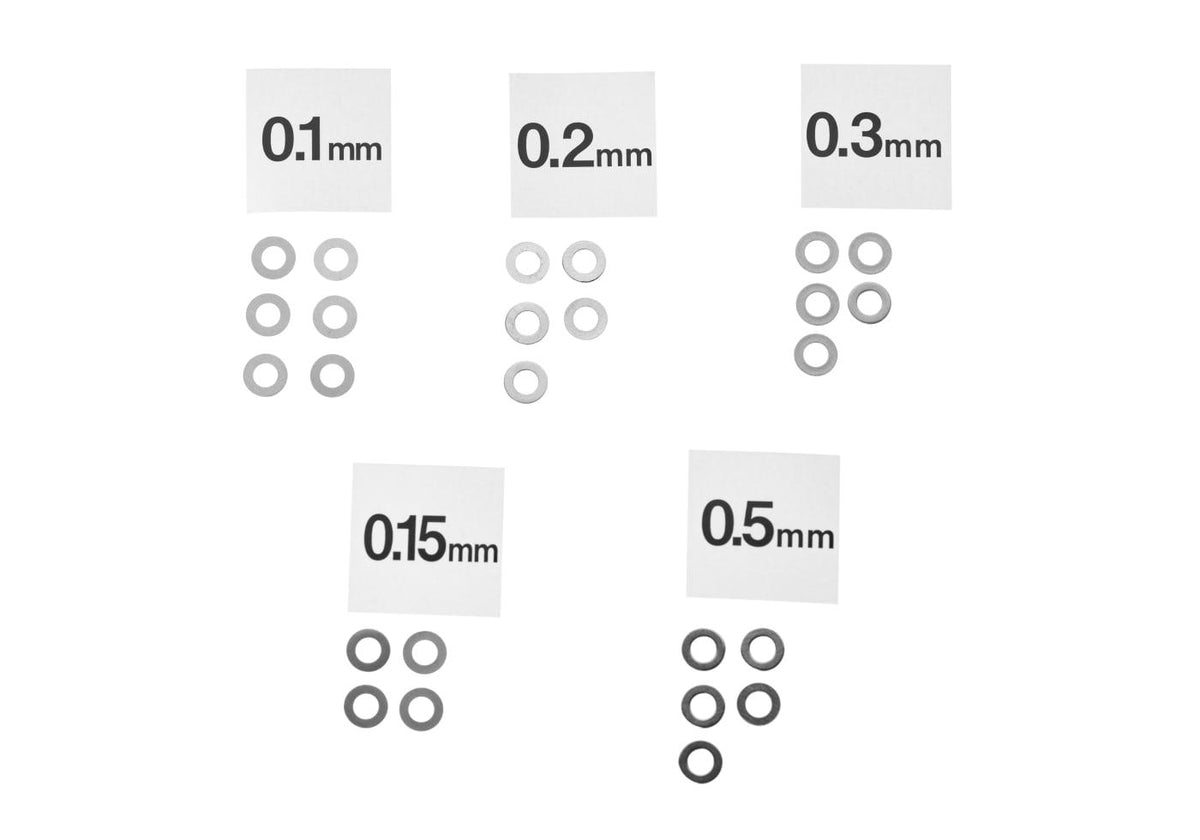 Prometheus Airsoft Gearbox Shim Set 25 Shims / 5 Sizes