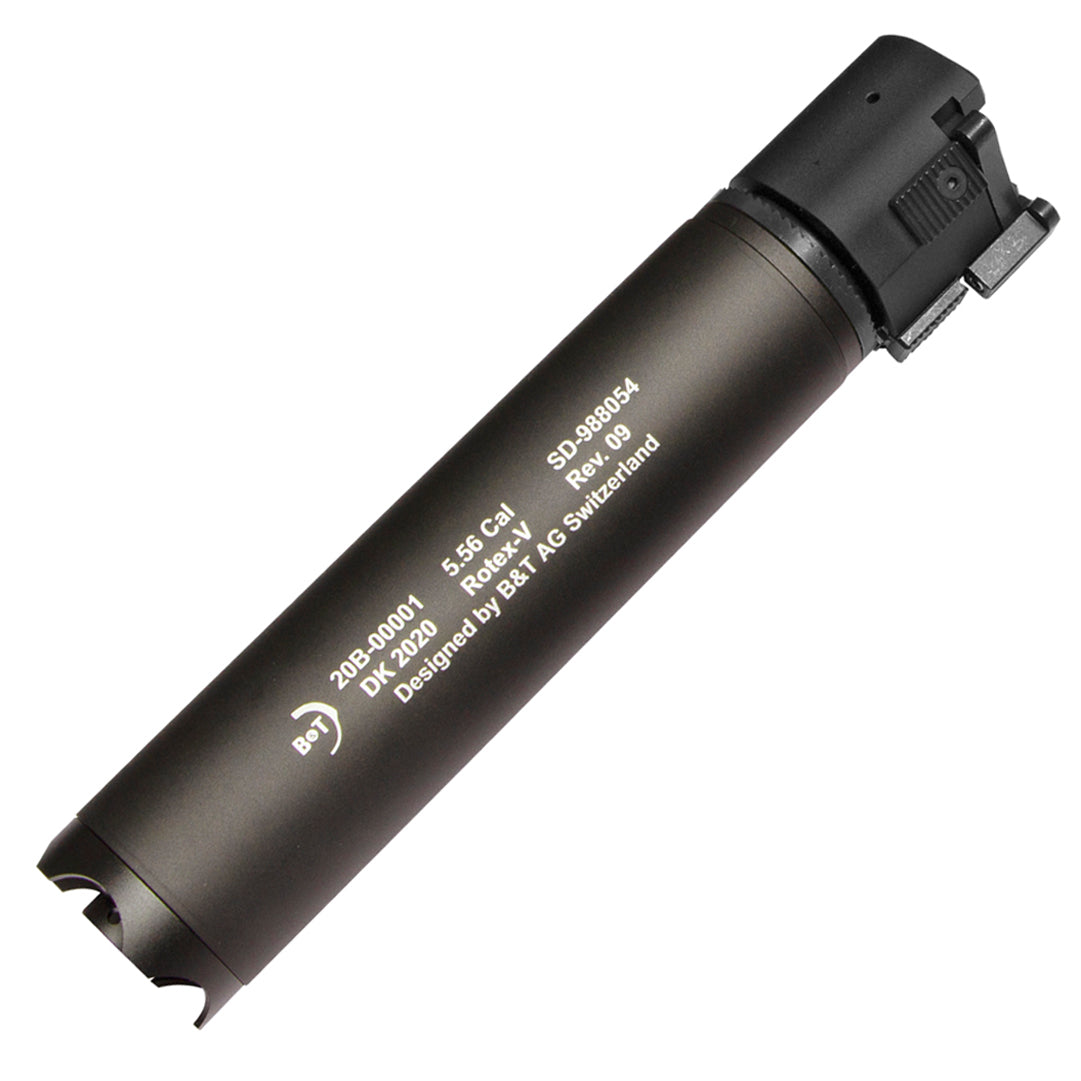 B&T Rotex-V Barrel Extension Mock Suppressor 197mm Grey