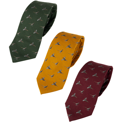 Jack Pyke Pheasant Silk Tie 