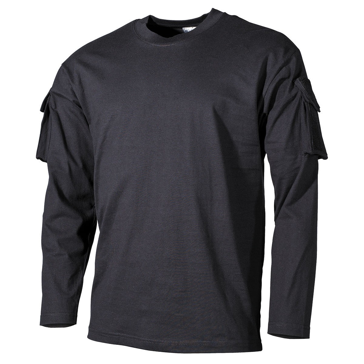 MFH Tactical T-Shirt Long Sleeved With Arm ID Panels Black