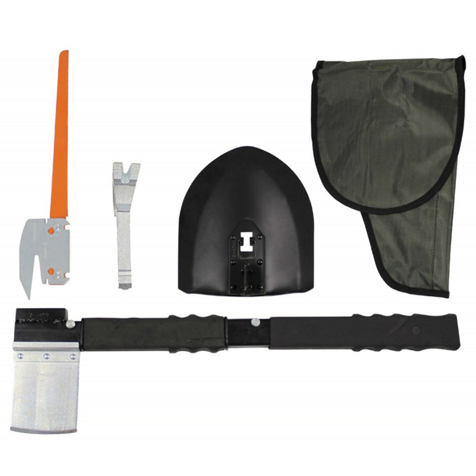 MFH SOS Multifunction Rescue Set Spade AXE Saw Crowbar