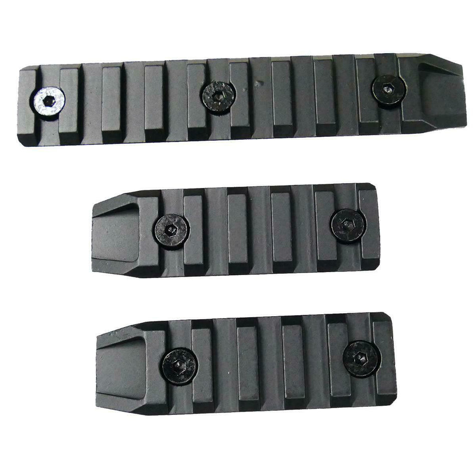 ASG Airsoft Rifle Keymod Rail Set 3 Piece Black