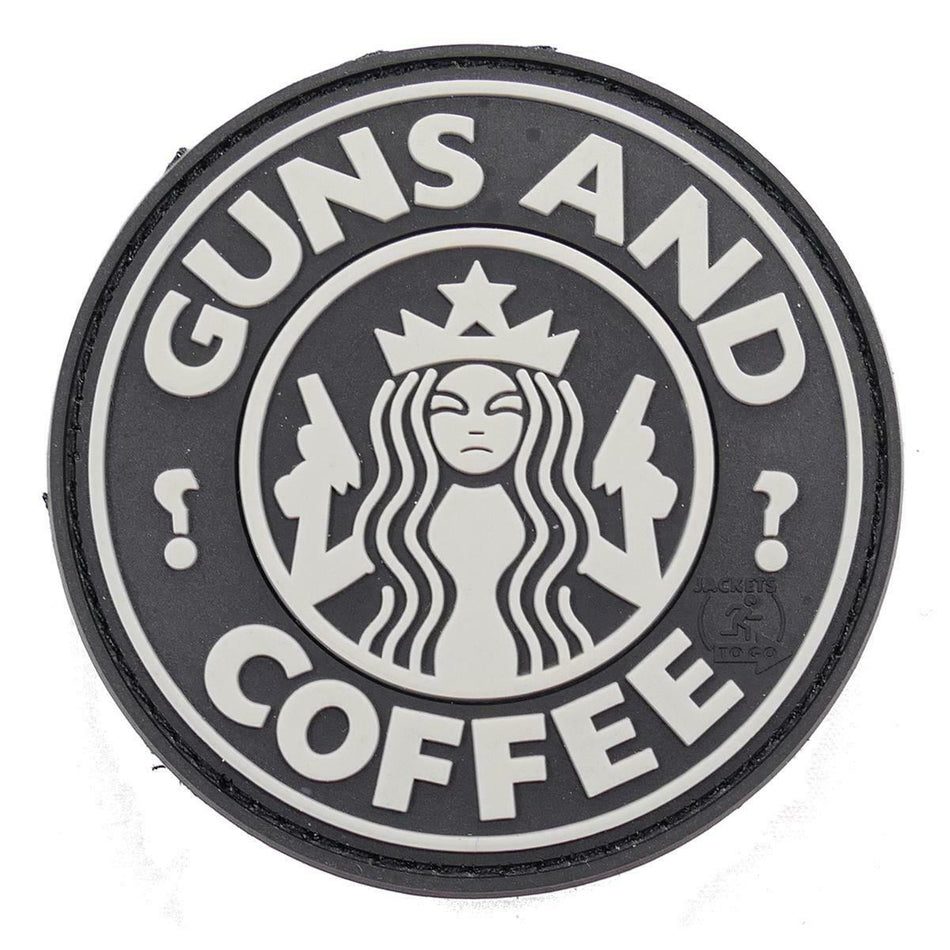 PVC Guns & Coffee Airsoft Patch SWAT 