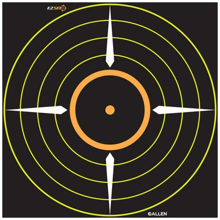 Allen EZ AIM Splash Reactive Bullseye Scope Grid Target 6X6” 