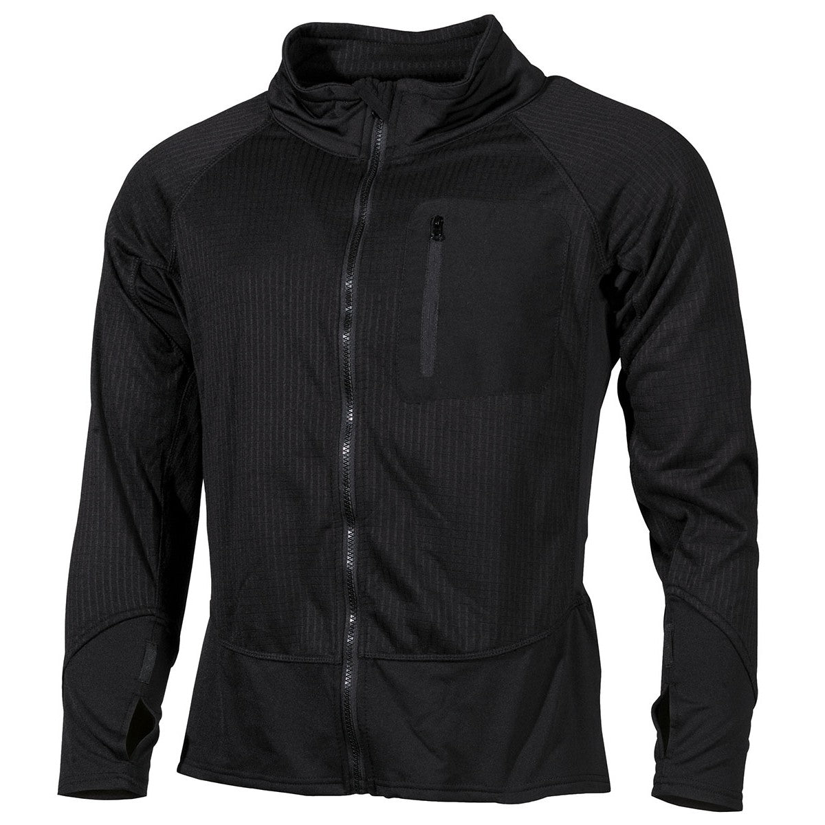 MFH US Mens Soft Shell Thermal Jacket Black