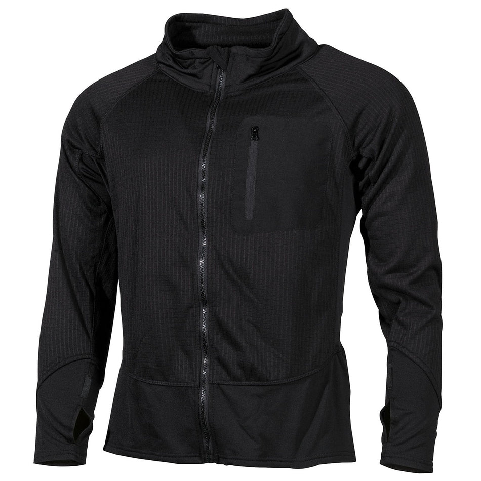 MFH US Mens Soft Shell Thermal Jacket Black