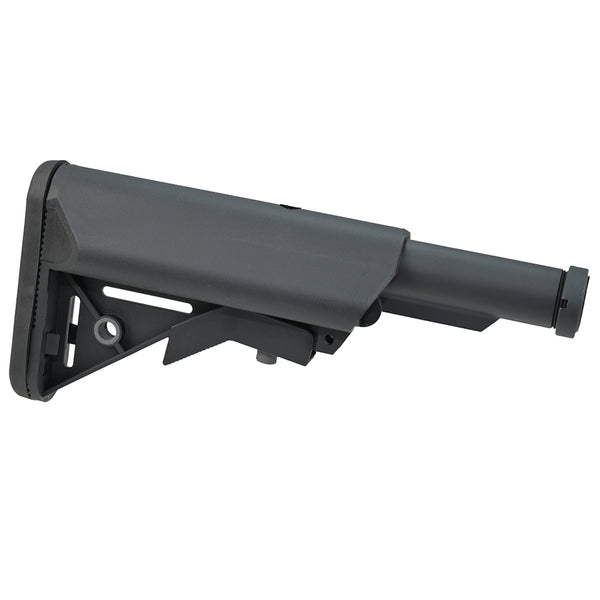 ZCI Airsoft Clubfoot Stock / Crane Stock With Buffer Tube Black 