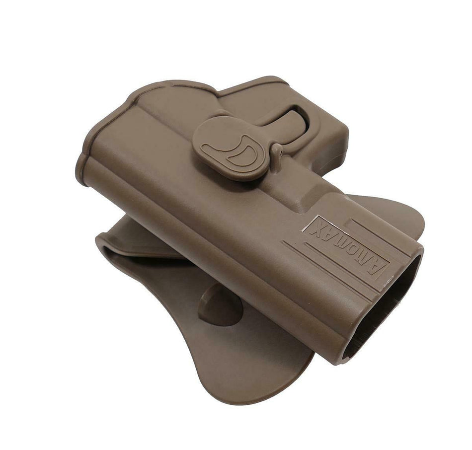 Amomax Retention Holster Glock 19/23/32 L/H FDE 