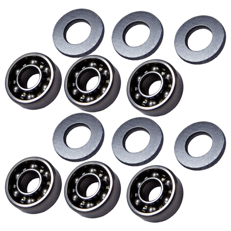 FPS Airsoft Open Steel Bearings Bushings 8mm A&K Minimi M-60 MK43 
