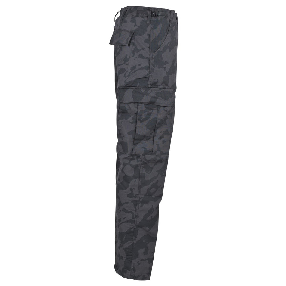 MFH US Style Combat Trousers Night Camo