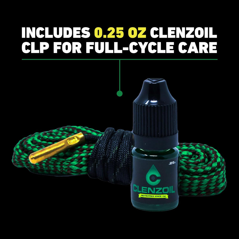 Clenzoil Cobra Bore Cleaning Rope Snake Rifle Pistol .22 / 5.56mm