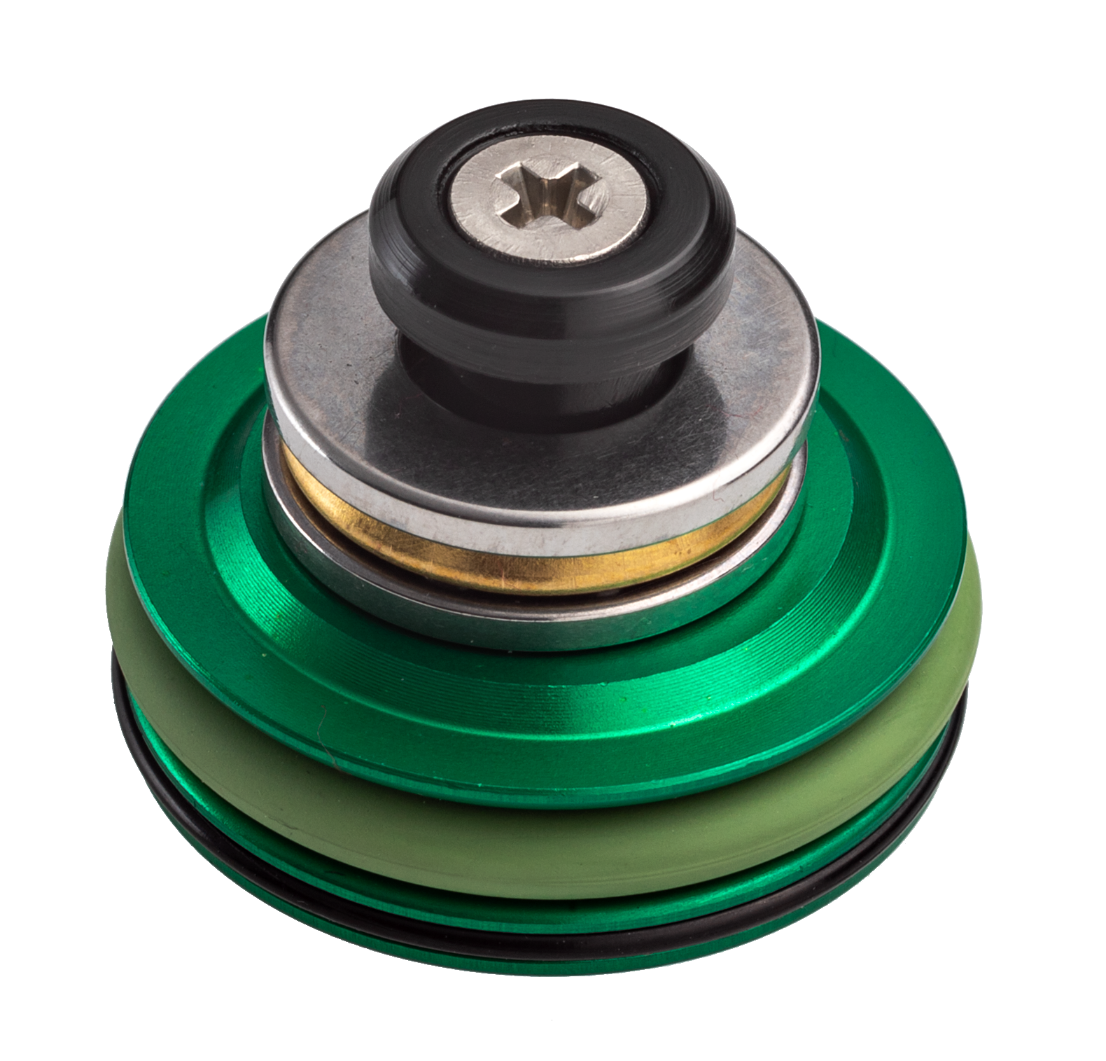 FPS Airsoft CNC Ergal Double O-Ring Bearing Piston Head