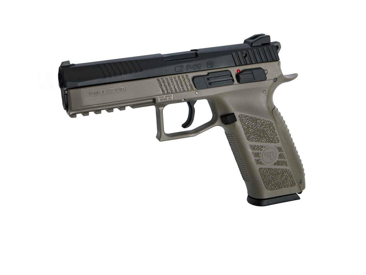 ASG CZ P-09 Airsoft Pistol GBB With Case Black / FDE