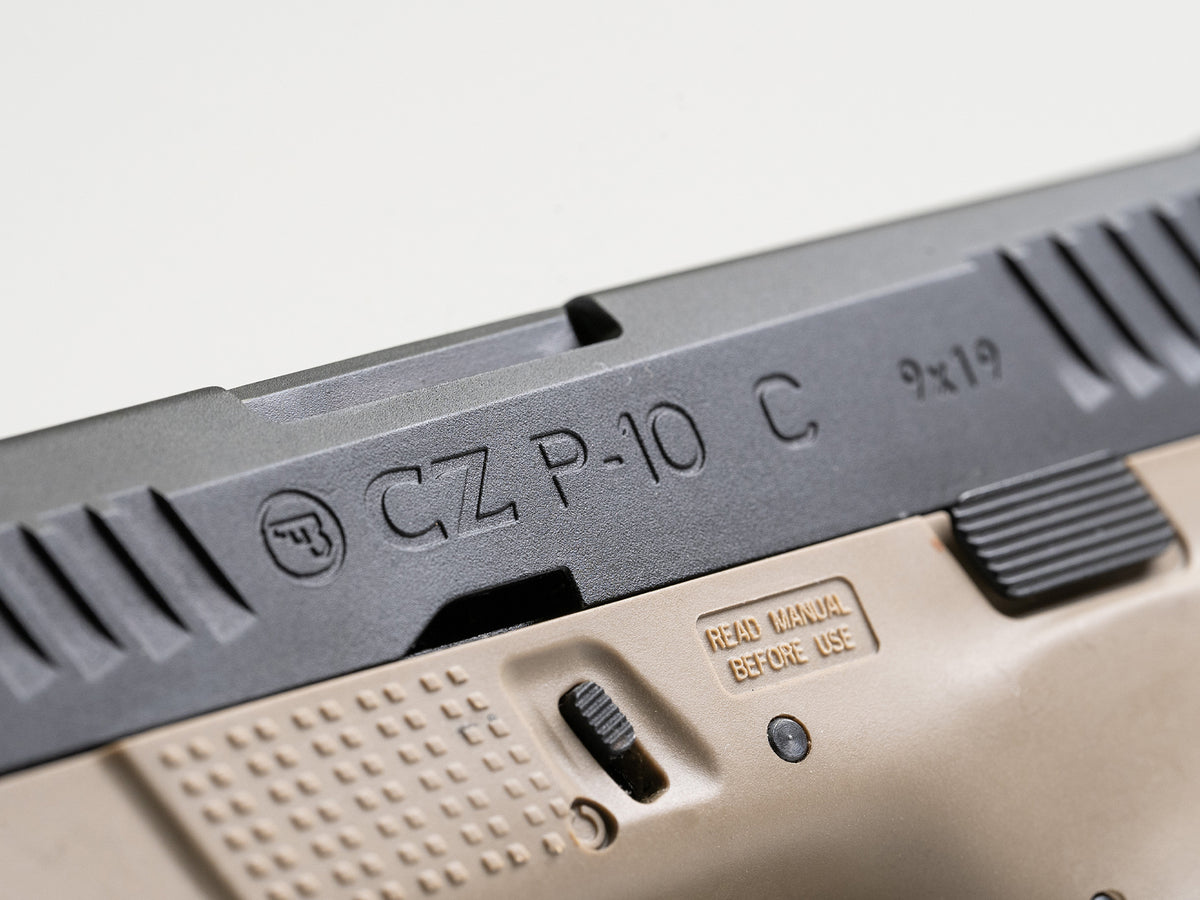 ASG CZ P-10C Airsoft Pistol Co2 GBB Black / FDE 20%