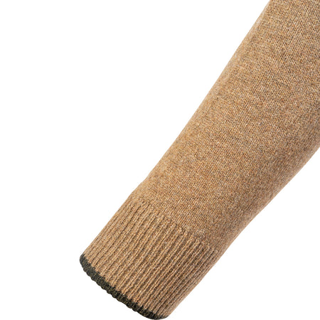 Jack Pyke Mens Ashcombe Pullover Zipknit Barley 