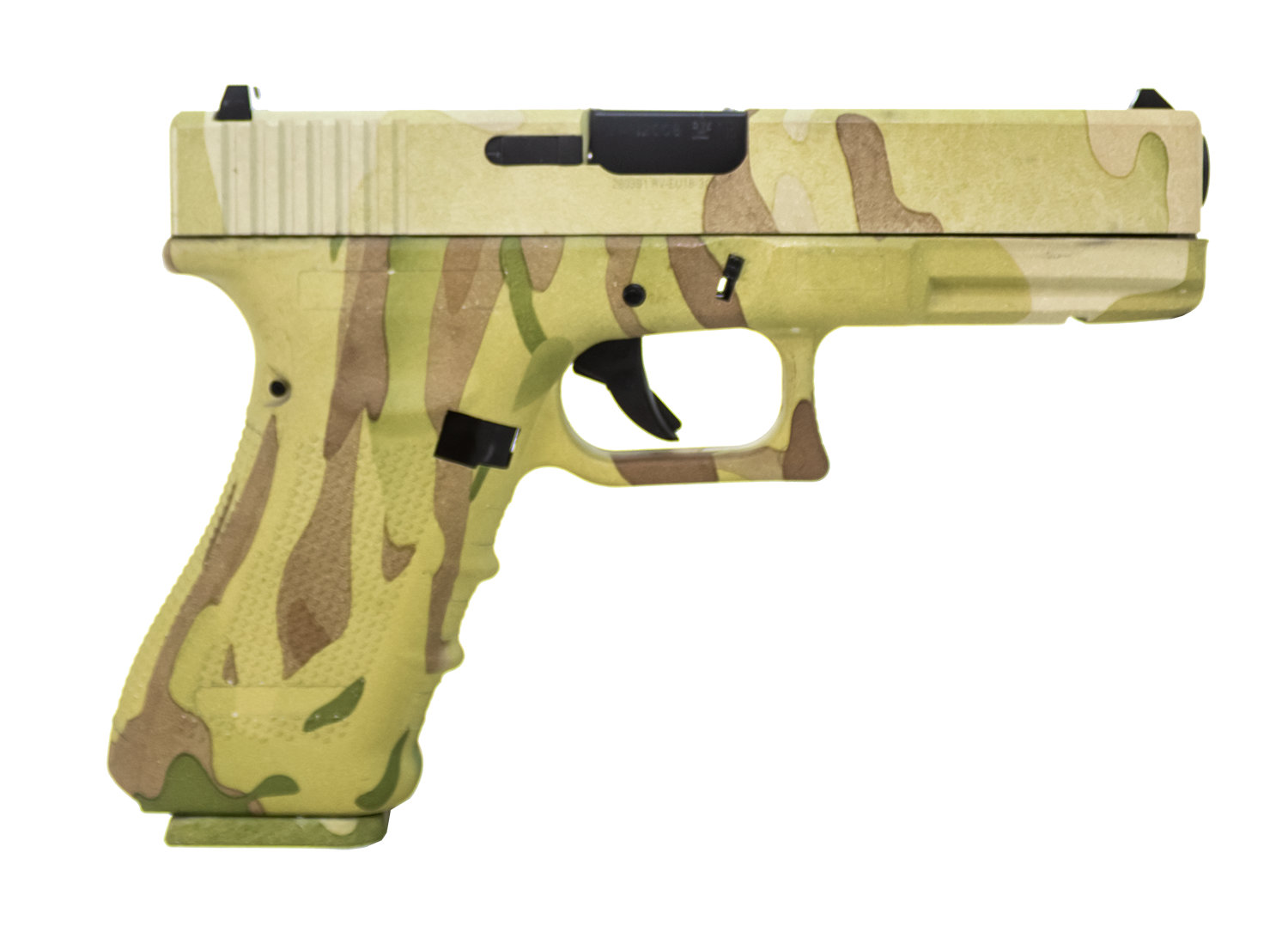 Raven Nuprol EU Full Auto Airsoft Pistol GBB Camo Frame & Slide