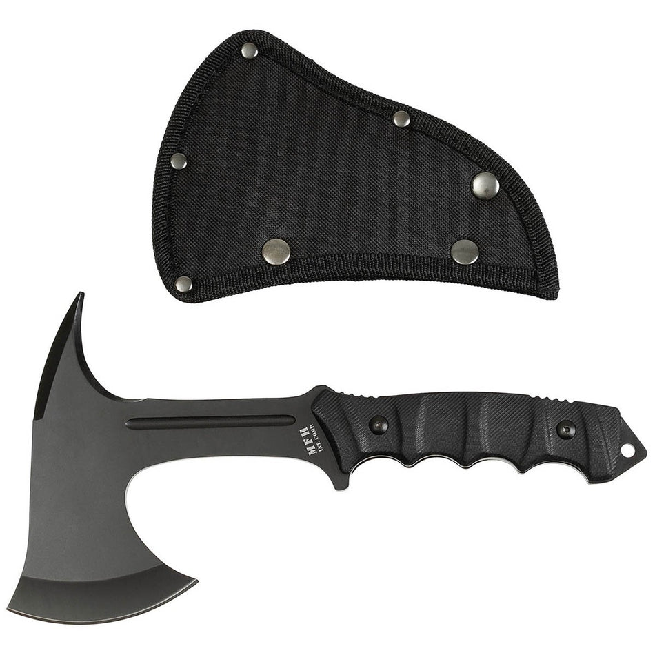 MFH Tomahawk Comox Camping Axe Black G10 Handle Sheath