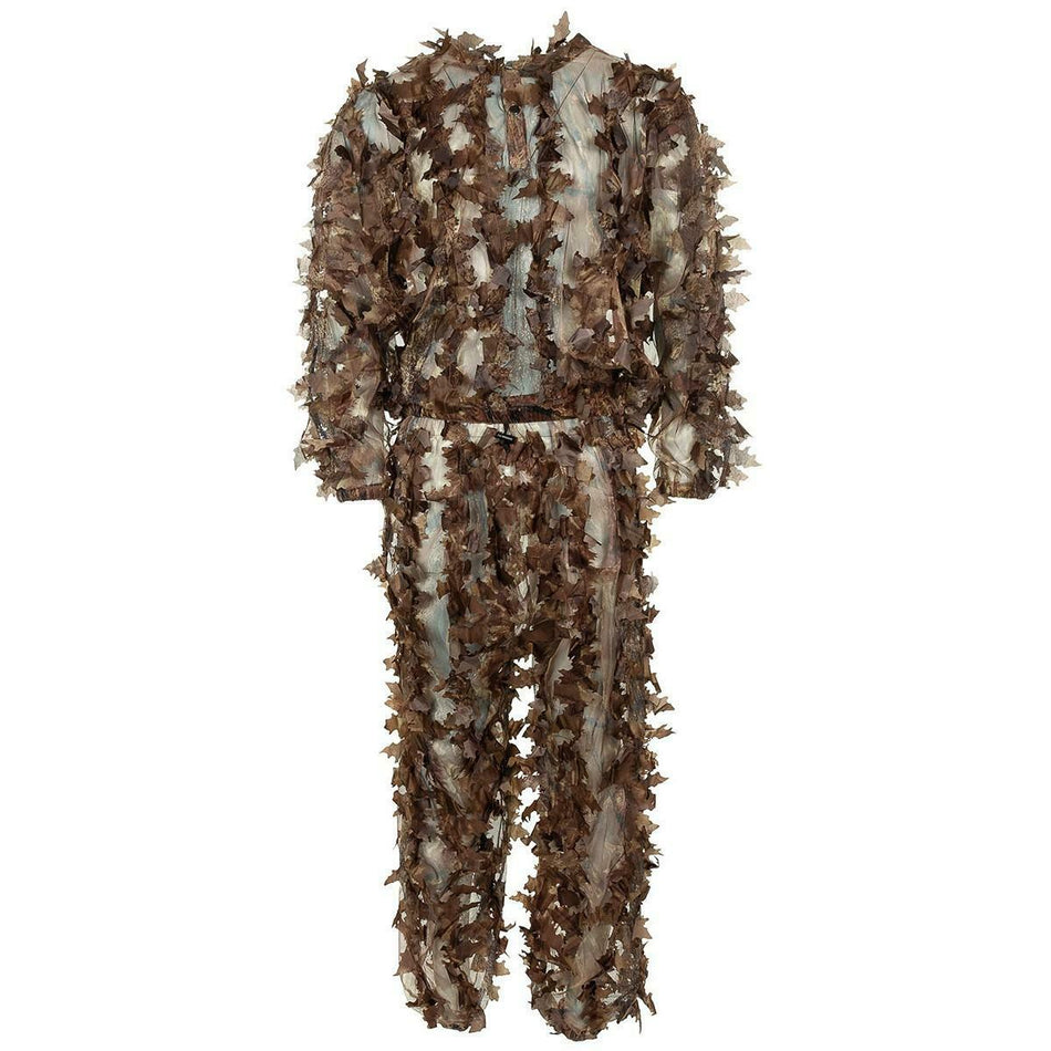MFH 3D Camo  Ghillie Suit Leaves 3-Piece Hunter Brown