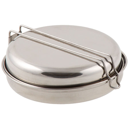 Fox Outdoors Mess Kit Stainless Steel 5 Part Cook Set