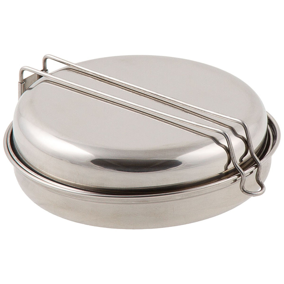 Fox Outdoors Mess Kit Stainless Steel 5 Part Cook Set
