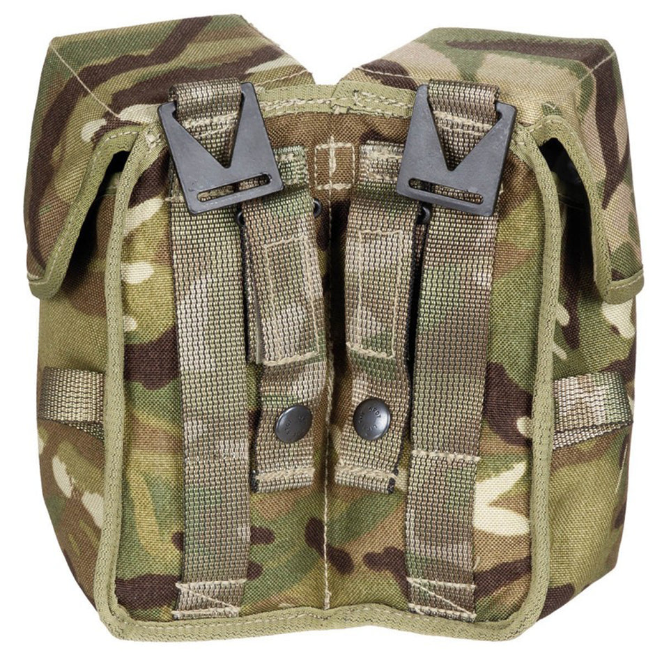 Ex-Army PLCE British Surplus Osprey Double Ammo Magazine Pouch MTP Camo
