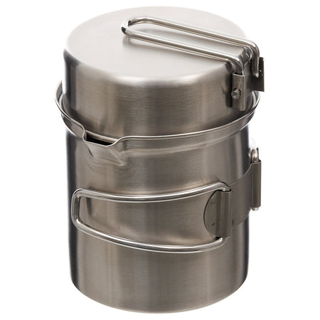 Fox Outdoors Mess Kit Stainless Steel Pot Pan
