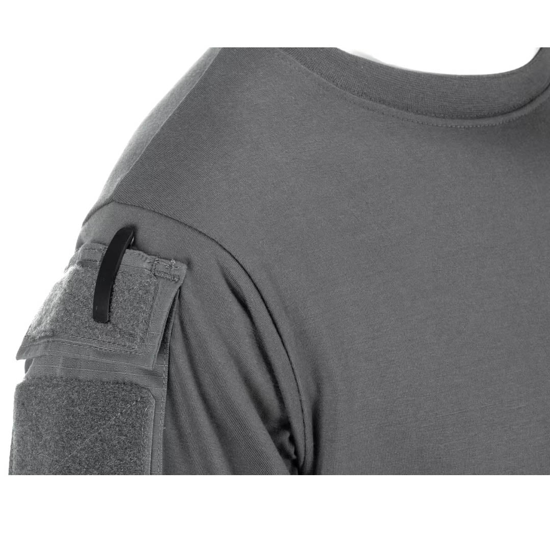 Invader Gear Tactical T-Shirt Wolf Grey Arm ID Panel Pocket