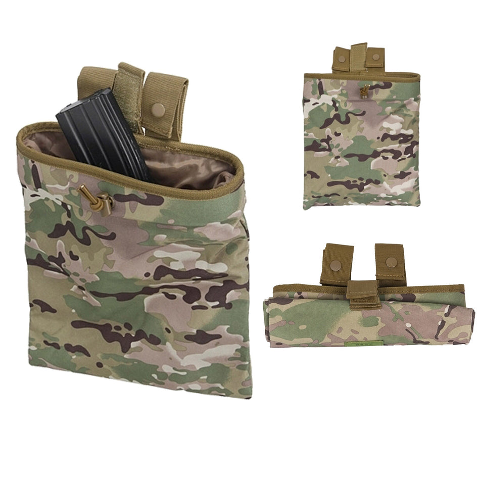 8 Fields Airsoft Dump Bag Pouch Foldable Molle 