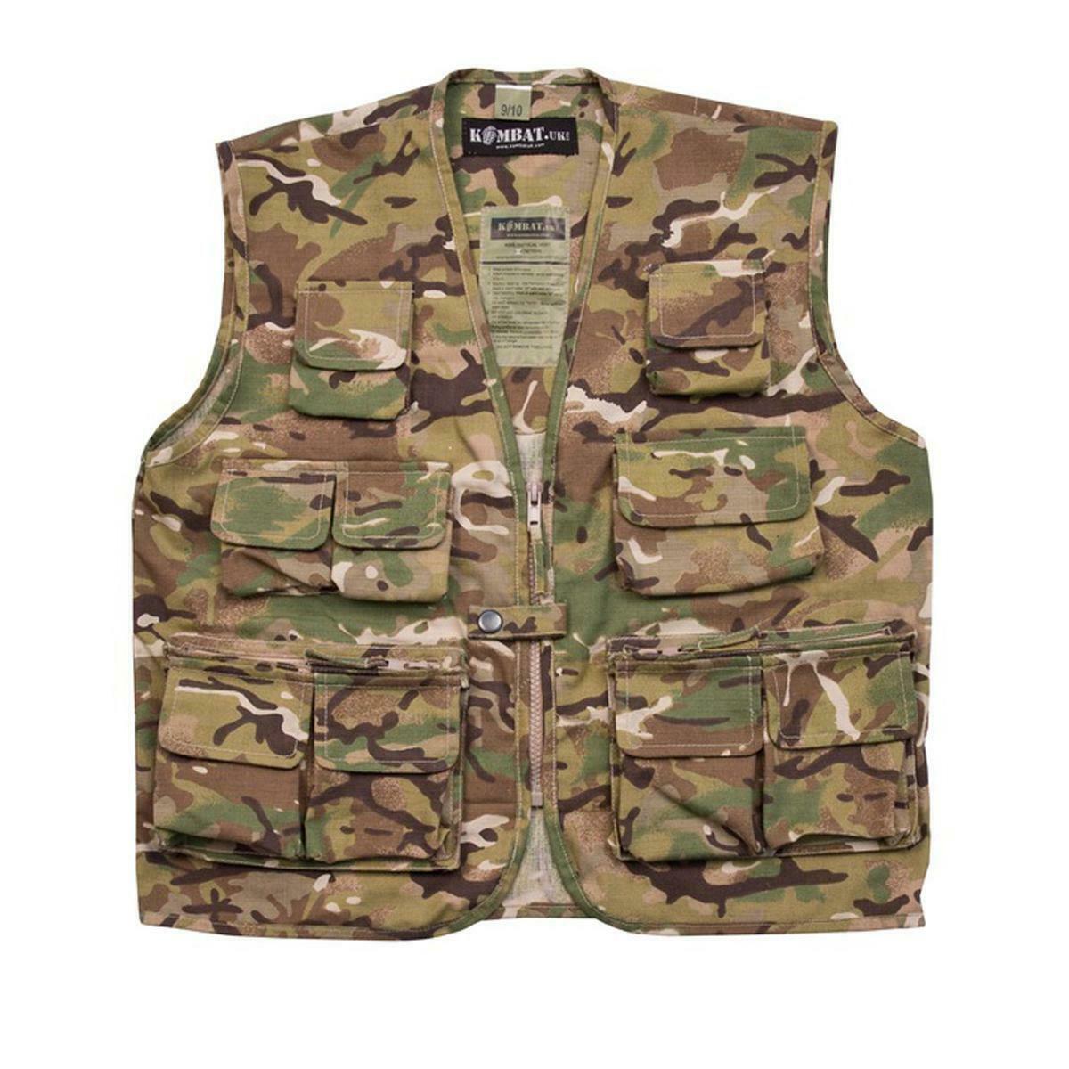 Kombat Kids Army Tactical Vest BTP Camo
