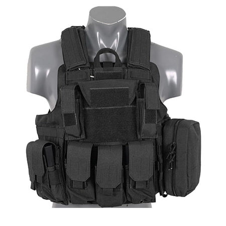 8 Fields Airsoft Combat Vest Black 