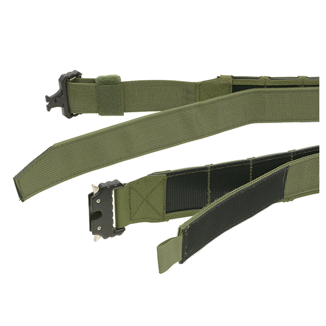 8 Fields Laser Cut Molle Tactical Duty Range Belt QR OD Green