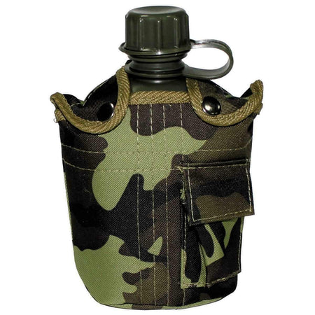 MFH Army Style Water Bottle Canteen Czech M95 Camo