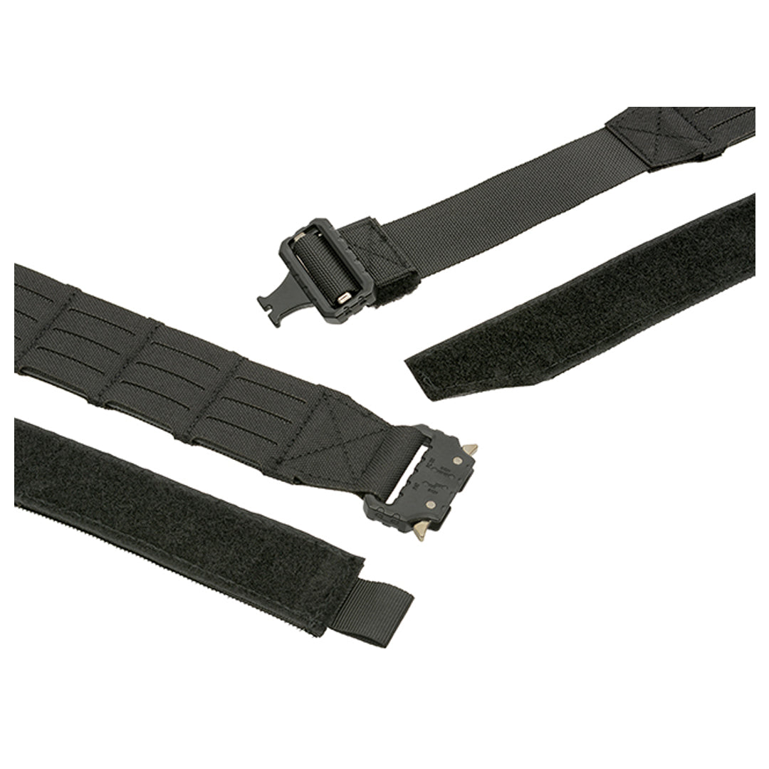 8 Fields Laser Cut Molle Tactical Duty Range Belt QR Black