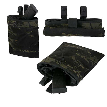 8 Fields Airsoft Dump Bag Pouch Foldable Molle 