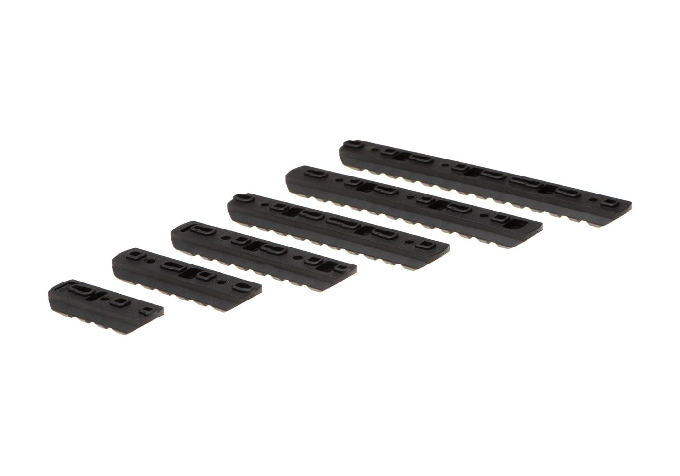 Wadsn MP Airsoft Rail Set for Keymod & M-LOK 6 Pack Black
