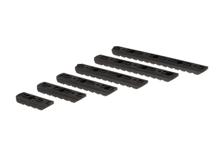 Wadsn MP Airsoft Rail Set for Keymod & M-LOK 6 Pack Black