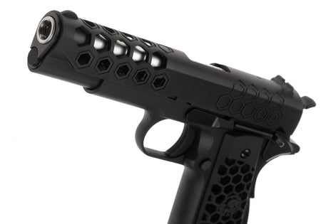 WE HEX 1911 Green Gas Pistol Black