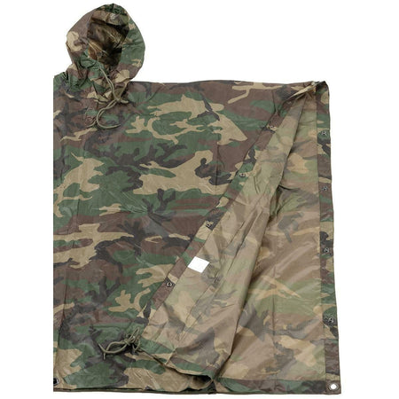 MFH Poncho US Woodland 