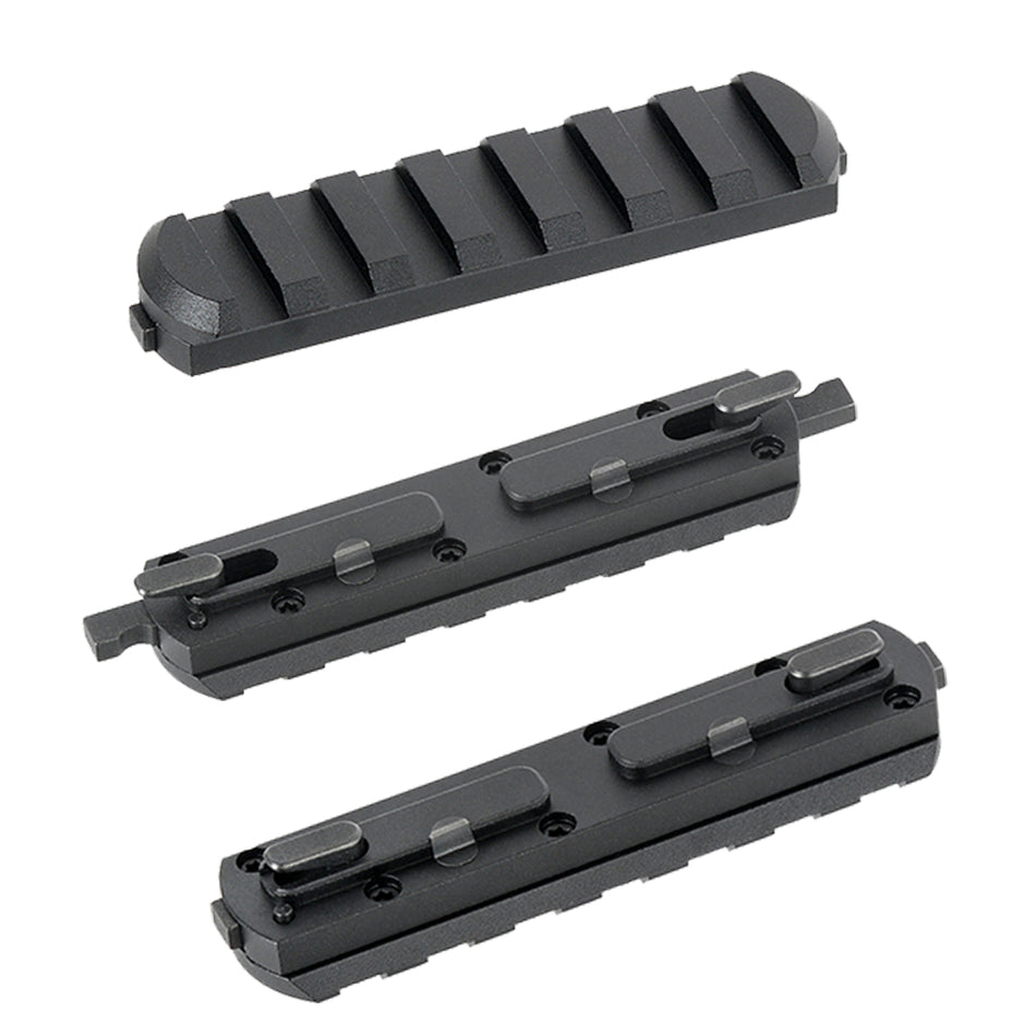 Cyma M-LOCK Quick Mount Picatinny Mount Rail Long Black 7 Slot